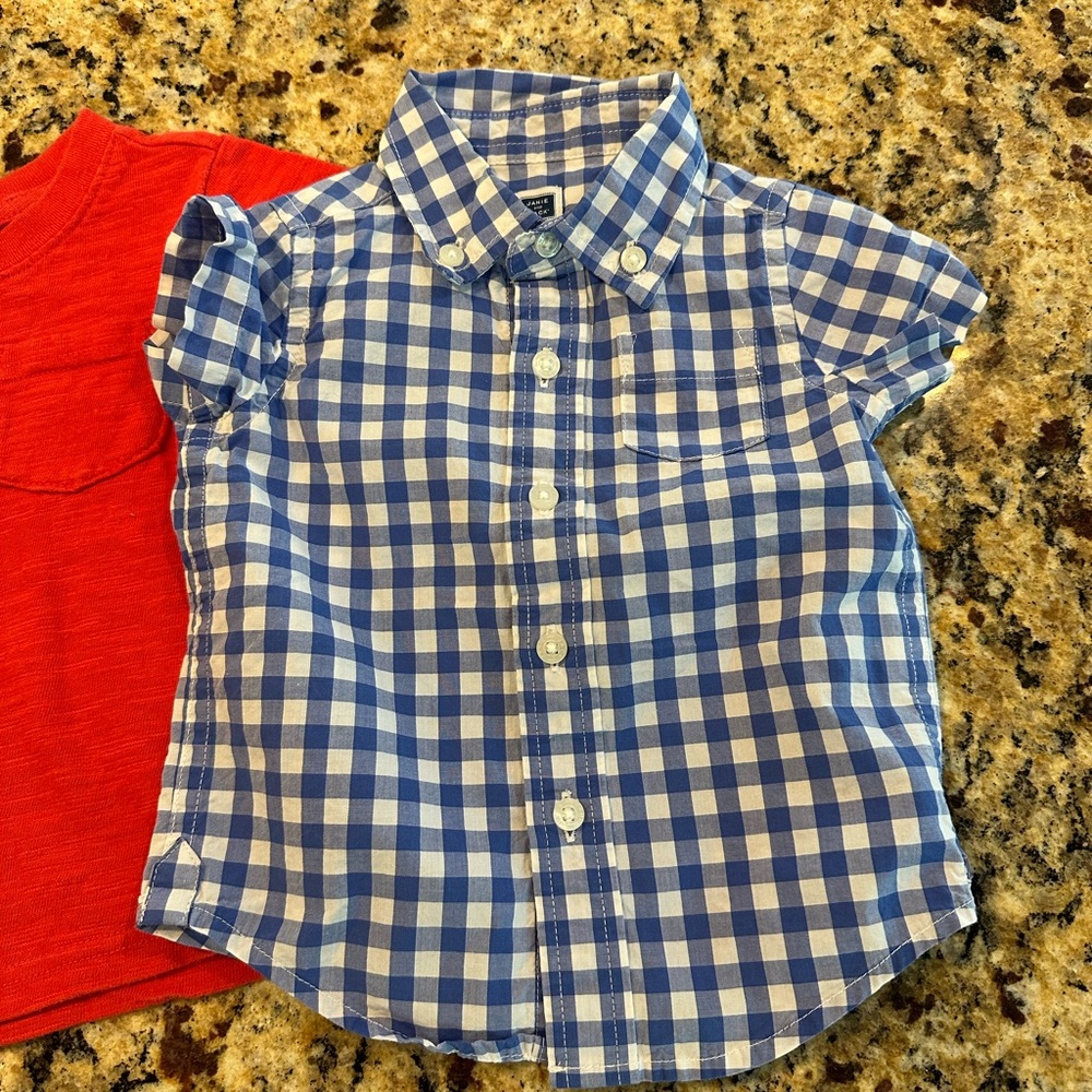💕SOLD💕Janie and Jack baby boy shirt bundle - Picture 2 of 7